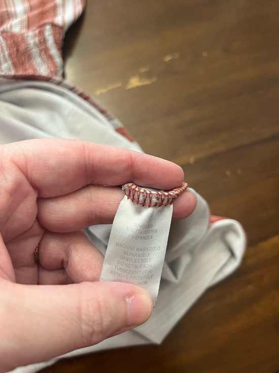 Derek Heart Women's Dress Striped w/ Sweetheart Neck, Boho, Cottagecore, Large - Picture 5 of 5